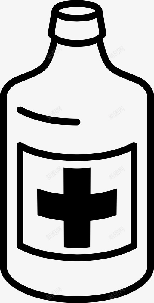 药品液体药瓶图标svg_新图网 https://ixintu.com 液体 药品 药瓶