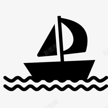 帆船奥运会比赛图标图标