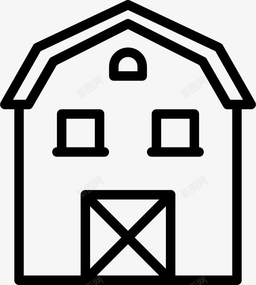 谷仓农业花园图标svg_新图网 https://ixintu.com 农业 史密森农业概述 自然 花园 谷仓