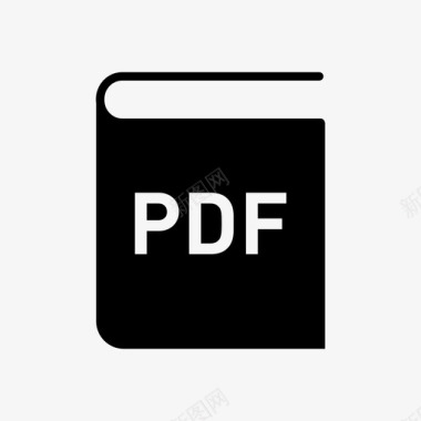 pdf文件格式书籍扩展名图标图标