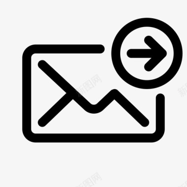 发送电子邮件转发信件图标图标