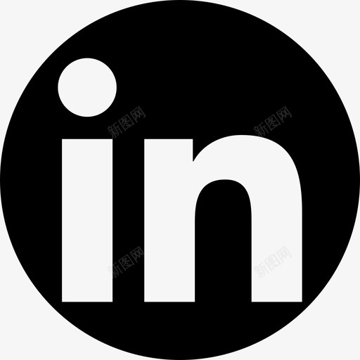 Linkedin徽标社交社交图标圆形svg_新图网 https://ixintu.com Linkedin徽标 社交 社交图标圆形