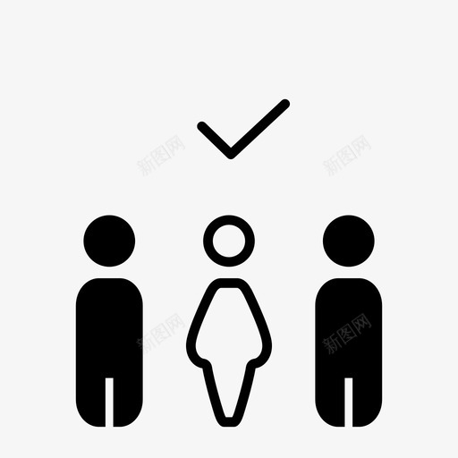 混合组接受复选标记图标svg_新图网 https://ixintu.com 人员 复选标记 女性工具包 接受 是 混合组