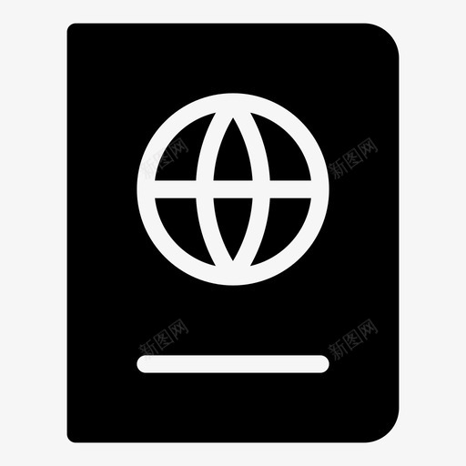 护照海关身份图标svg_新图网 https://ixintu.com mnml20 护照 旅行 海关 签证 身份