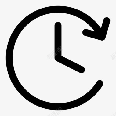 时间返回时钟重新安排图标图标