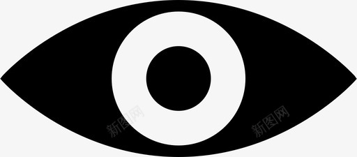 眼睛眼球面部特征图标图标