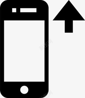 智能手机向上箭头iphone图标图标