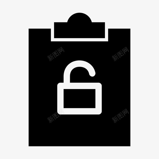 剪贴板解锁剪贴板记事本图标svg_新图网 https://ixintu.com 任务板 任务计划 剪贴板 剪贴板解锁 报告 记事本