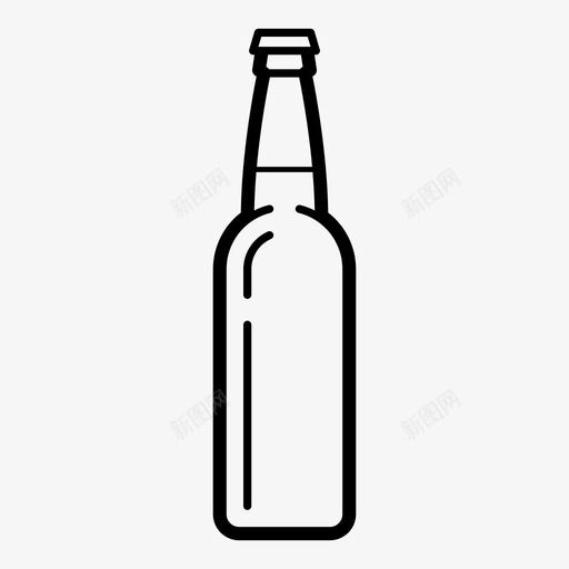 啤酒瓶酒饮料图标svg_新图网 https://ixintu.com 啤酒瓶 酒 酒标志 饮料