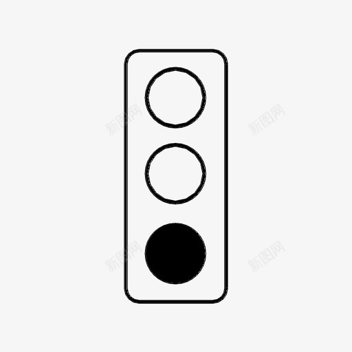 红绿灯行人道路图标svg_新图网 https://ixintu.com 交通管制 信号 红绿灯 行人 道路