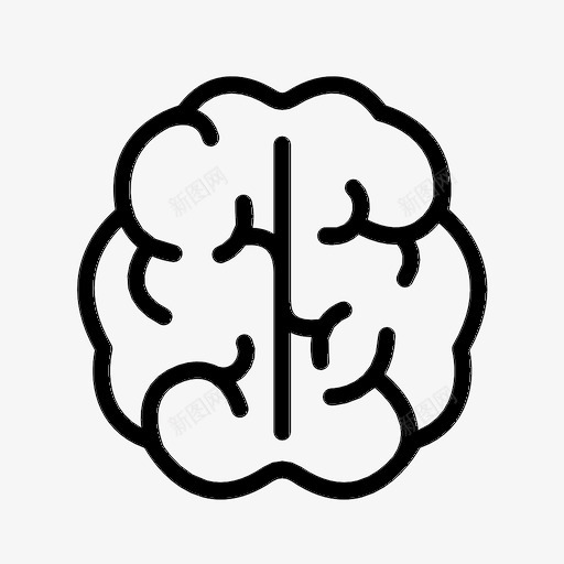 大脑解剖学身体图标svg_新图网 https://ixintu.com 器官 大脑 思考 解剖学 身体