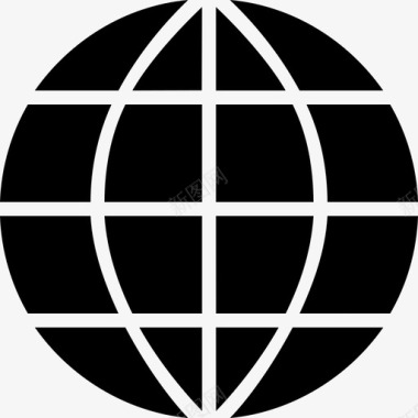 全球电子商务航运图标图标