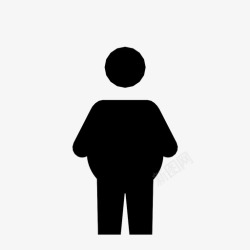 肥胖人群肥胖男人饮食肥胖图标高清图片