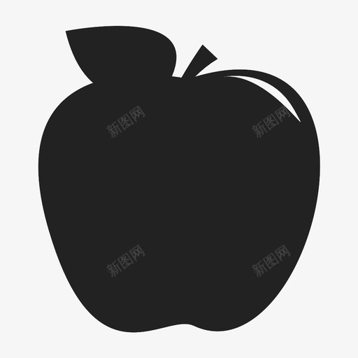 苹果食品水果图标svg_新图网 https://ixintu.com 水果 绿化 肉豆蔻 苹果 食品