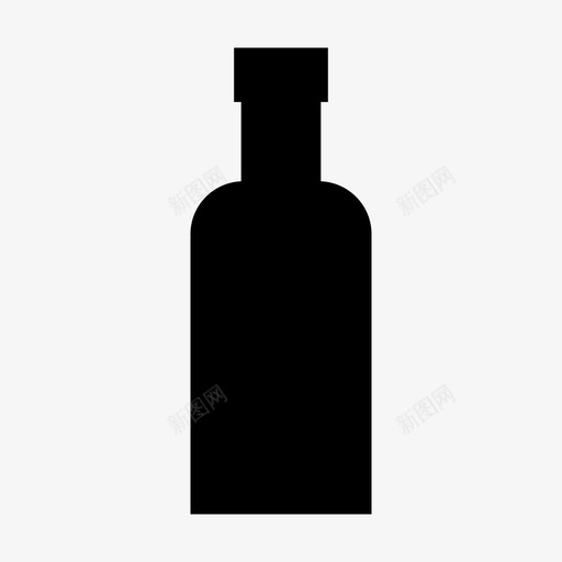 酒瓶饮料耶罗波安图标svg_新图网 https://ixintu.com 厨房和食物 耶罗波安 酒瓶 饮料