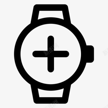 添加智能手表苹果智能手表时钟图标图标