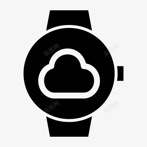 智能手表云苹果智能手表时钟图标svg_新图网 https://ixintu.com 时钟 时间 智能手表 智能手表云 苹果智能手表