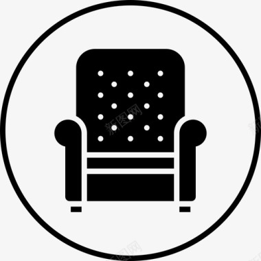 采购产品扶手椅物品家具图标图标