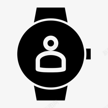智能手表用户苹果智能手表时钟图标图标