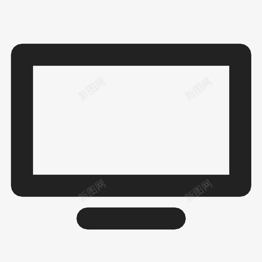 电视显示器屏幕图标svg_新图网 https://ixintu.com 宽屏 屏幕 显示器 电视 视频