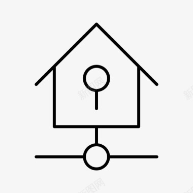 房屋搜索设备家庭自动化图标图标