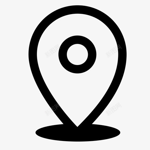 地图图钉命运位置图标svg_新图网 https://ixintu.com 位置 命运 地图图钉 导航 点 用户角色