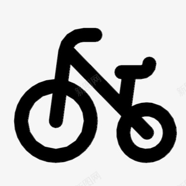 儿童自行车婴儿运动图标图标
