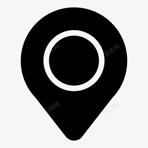 pin区域位置图标svg_新图网 https://ixintu.com mnml20 pin 位置 区域 地图 地点 导航