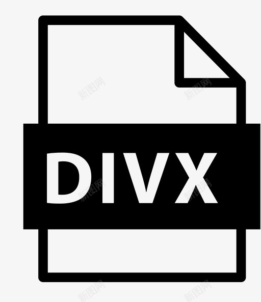 divx文件扩展名名称图标svg_新图网 https://ixintu.com divx文件 名称 扩展名 文件扩展名行 类型