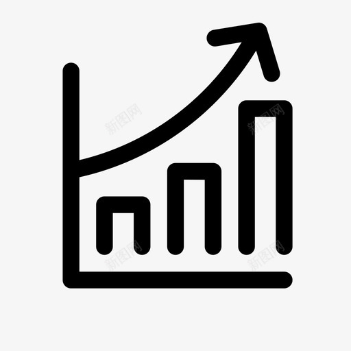 上升图图表增长图标svg_新图网 https://ixintu.com 上升图 创业 图表 增长 融资