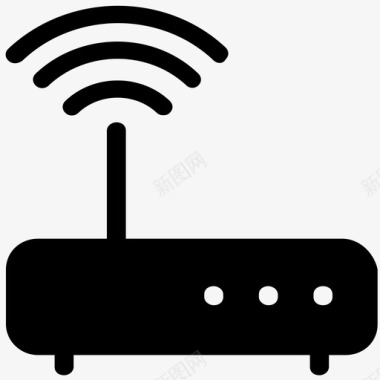 wifi路由器wifi调制解调器无线保真度图标图标