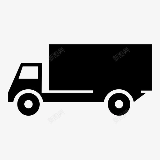 卡车货船运输工具图标svg_新图网 https://ixintu.com 卡车 货船 车辆 运输工具