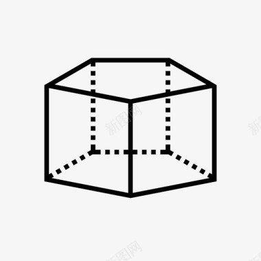 五角棱镜骰子模具图标图标