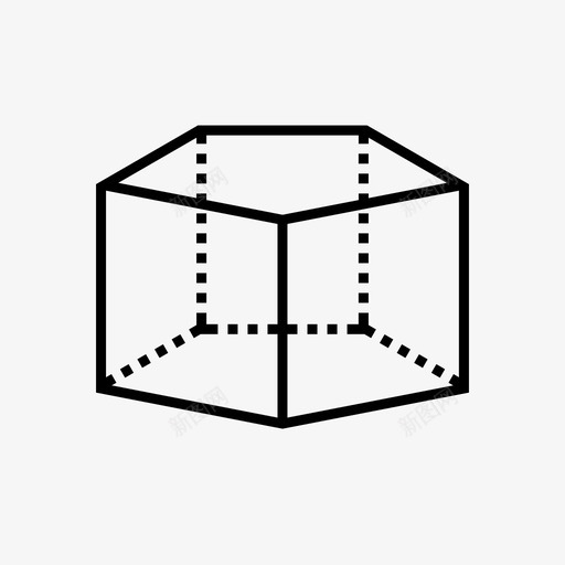 五角棱镜骰子模具图标svg_新图网 https://ixintu.com 五块 五角棱镜 平台 棱镜和几何实体 模具 骰子 高架