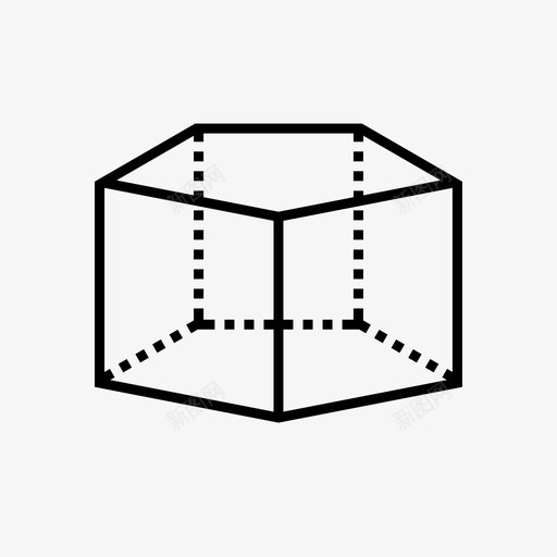 五角棱镜骰子模具图标svg_新图网 https://ixintu.com 五块 五角棱镜 平台 棱镜和几何实体 模具 骰子 高架