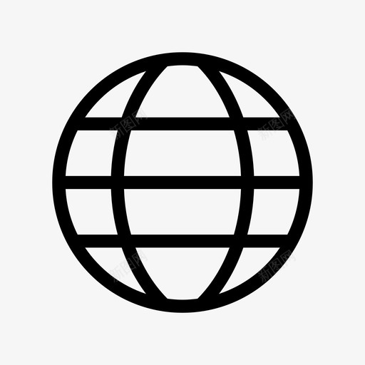 地球仪互联网地图图标svg_新图网 https://ixintu.com 世界 互联网 地图 地球仪 购物