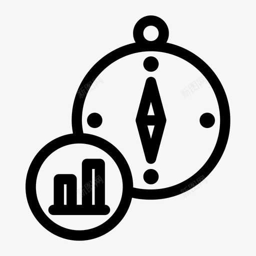 统计罗盘图表风图标svg_新图网 https://ixintu.com 图表 统计罗盘 风