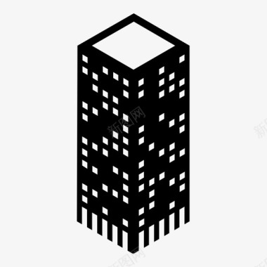 高楼建筑城市图标图标