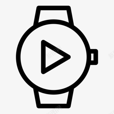 播放器智能手表时钟设备图标图标