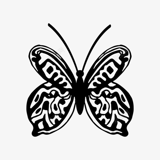 蝴蝶装饰自然图标svg_新图网 https://ixintu.com 自然 蝴蝶 装饰
