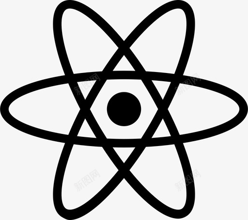 原子离子分子图标svg_新图网 https://ixintu.com 信仰和科学雕文 分子 原子 宇宙 宗教 离子 质子