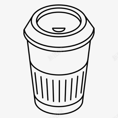 外卖咖啡杯饮料去图标图标