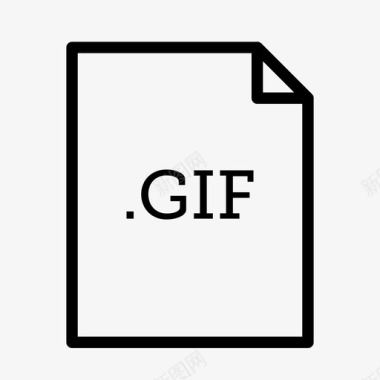 gif文件应用程序和文件类型图标图标
