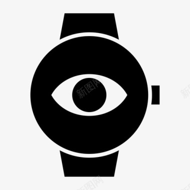 眼睛智能手表时钟设备图标图标
