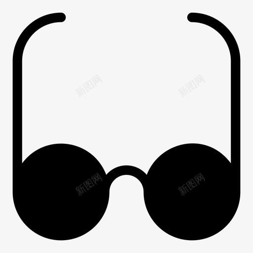 眼镜镜框镜片图标svg_新图网 https://ixintu.com mnml20 处方 眼镜 视力 镜框 镜片