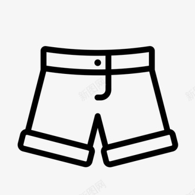 短裤内裤衣服图标图标