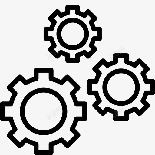 设置齿轮构造图标svg_新图网 https://ixintu.com 优化 修复 构造 设置 齿轮