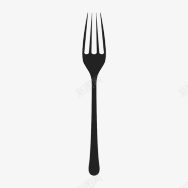 叉子餐具沙拉叉图标图标
