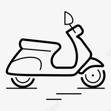 vespa滑板车经典摩托车图标图标