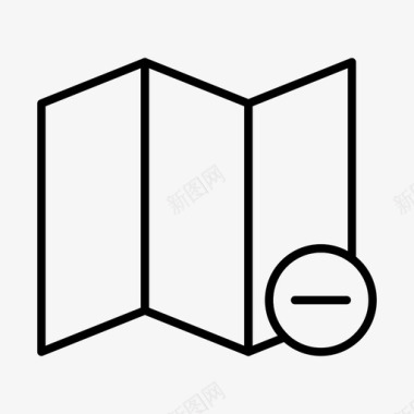 删除地图位置减号图标图标